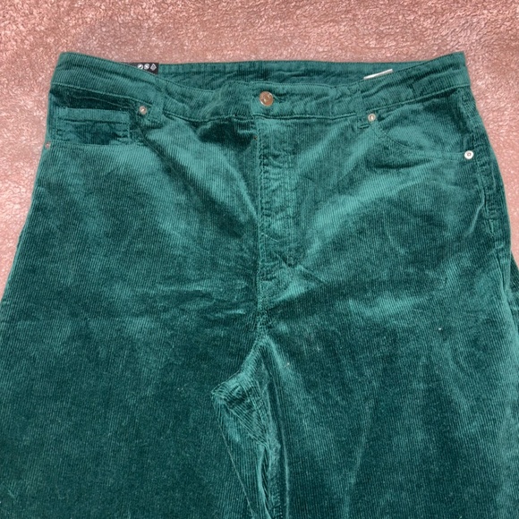H&M Corduroy Green Wide leg Pants - Picture 2 of 6